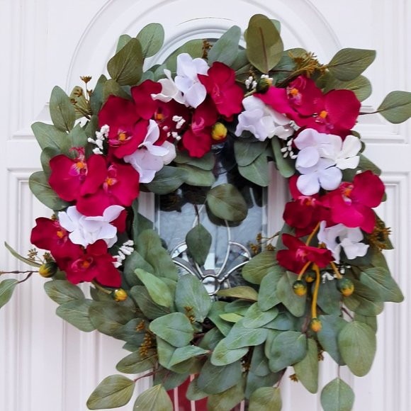 Handmade Orchid Wreath - Picture 1 of 3